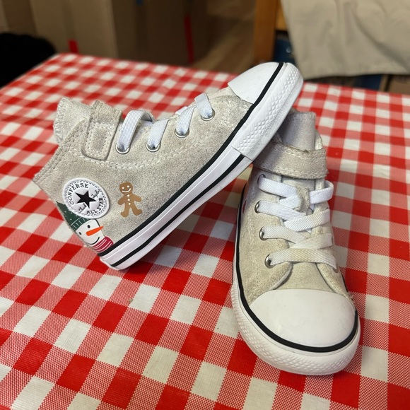 Converse Chuck Taylor All Star 1V Hi Winter Holidays Toddler size 8 - Picture 9 of 12